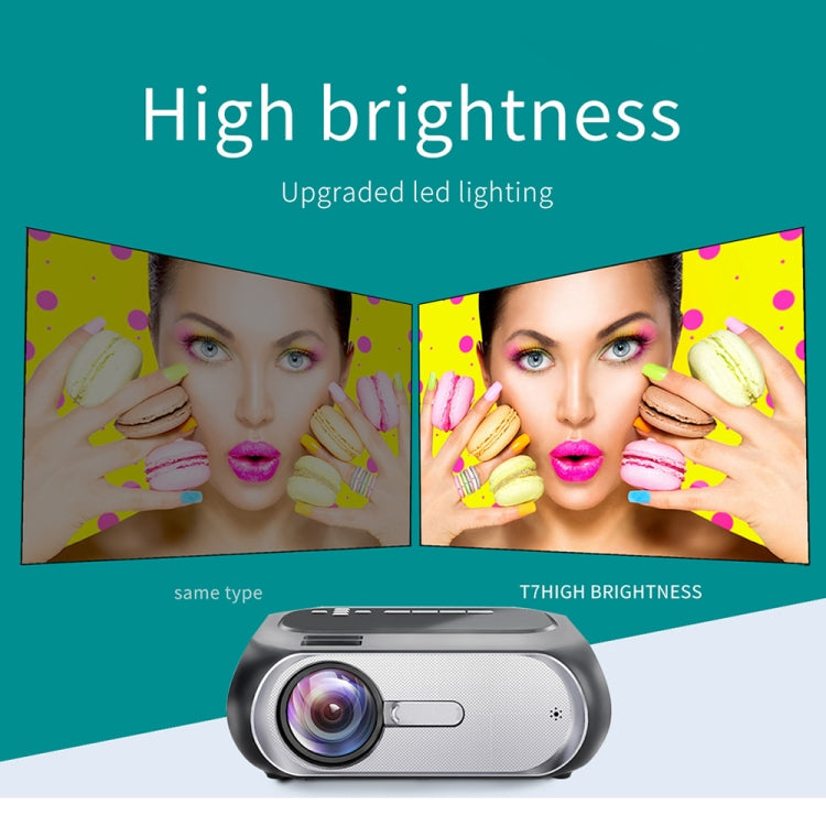 T7 1920x1080P 200 ANSI Portable Home Theater LED HD Digital Projector,