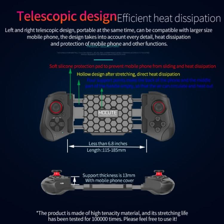 MOCUTE 060 Stretch Dual Joystick Bluetooth Gamepad For Android & iOS