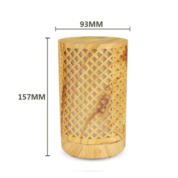 200ml Hollow-out Forest Pattern Wooden Essential Oil Aromatherapy Machine Ultrasonic Humidifier-Reluova