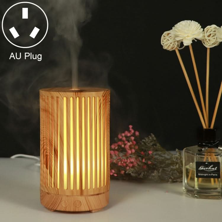 200ml Hollow-out Forest Pattern Wooden Essential Oil Aromatherapy Machine Ultrasonic Humidifier-Reluova