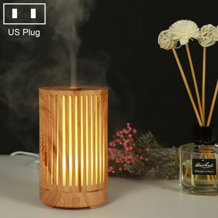 200ml Hollow-out Forest Pattern Wooden Essential Oil Aromatherapy Machine Ultrasonic Humidifier-Reluova