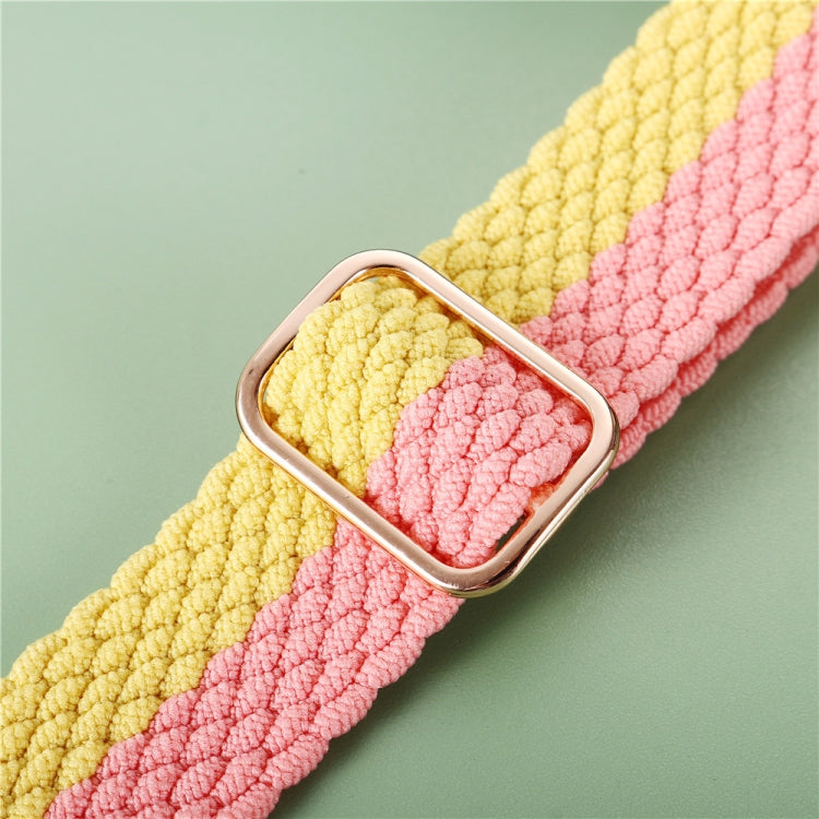 Adjustable Striped Woven Nylon Strap Watchband For Apple Watch Series, Series 2