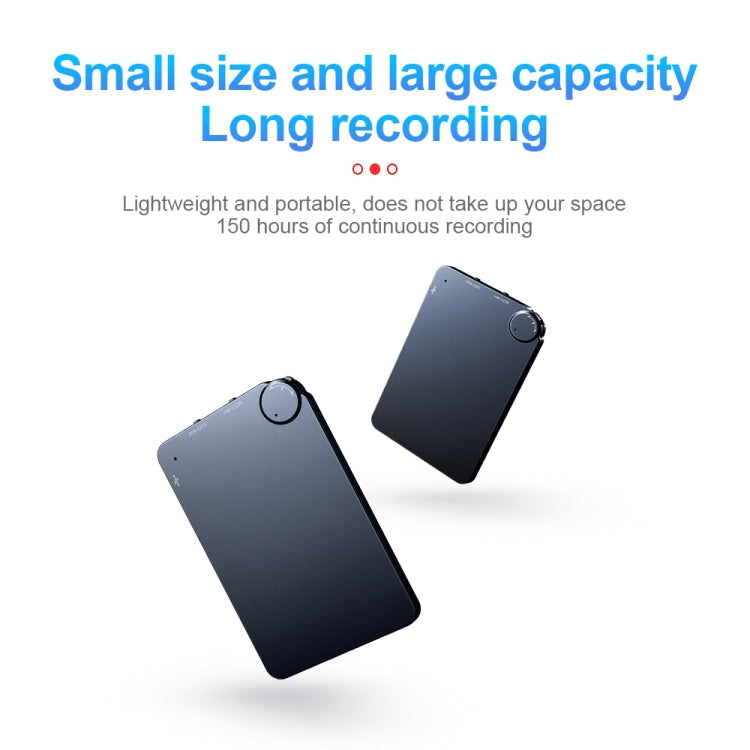 K2 Portable Ultra-thin Card Voice Recorder