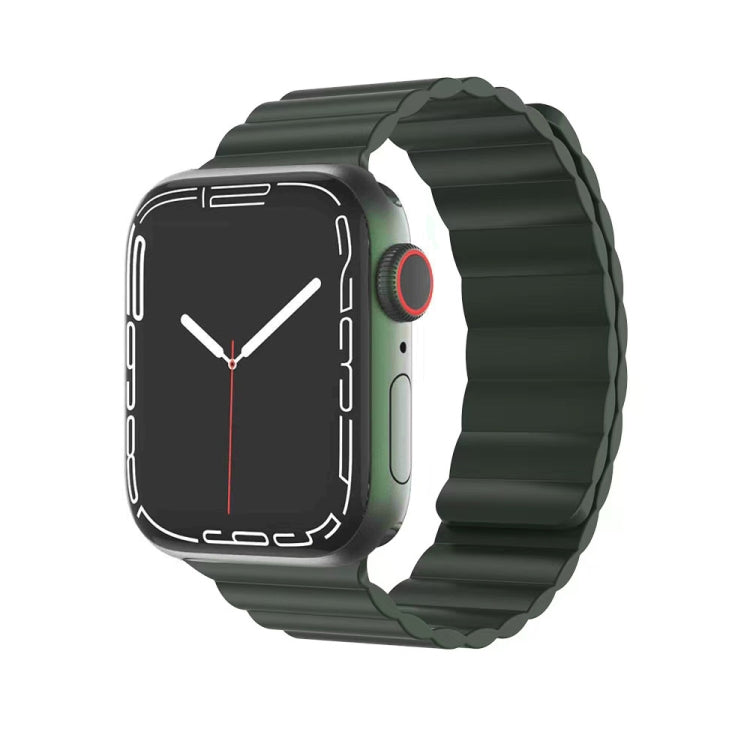 Mutural Liquid Silicone Magnetic Strap Watchband For Apple Watch Series