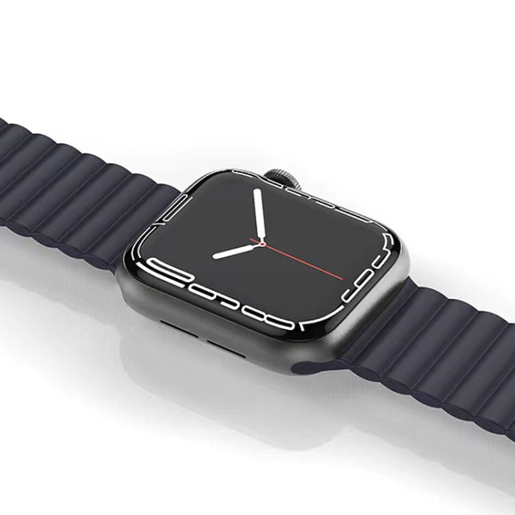 Mutural Liquid Silicone Magnetic Strap Watchband For Apple Watch Series