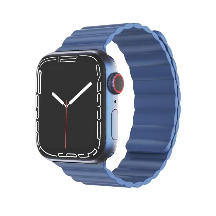 Mutural Liquid Silicone Magnetic Strap Watchband For Apple Watch Series