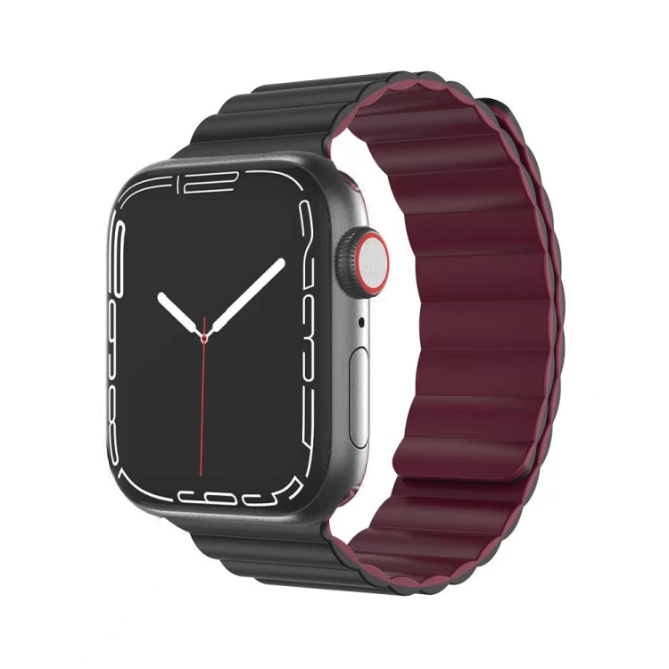 Mutural Moran Series Liquid Silicone Magnetic Strap Watchband For Apple Watch Series