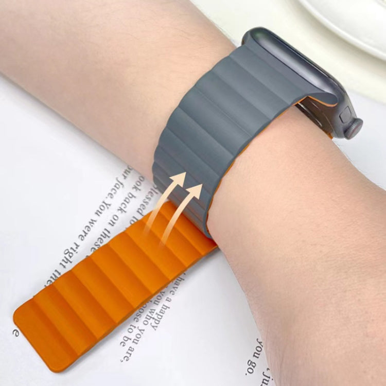 Mutural Moran Series Liquid Silicone Magnetic Strap Watchband For Apple Watch Series