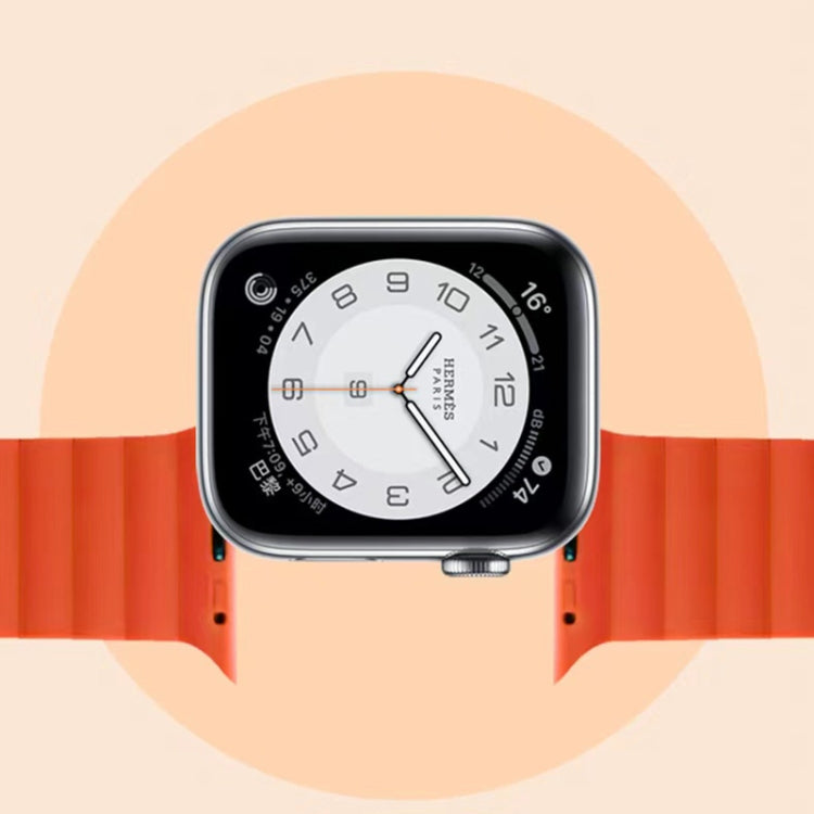 Mutural Moran Series Liquid Silicone Magnetic Strap Watchband For Apple Watch Series