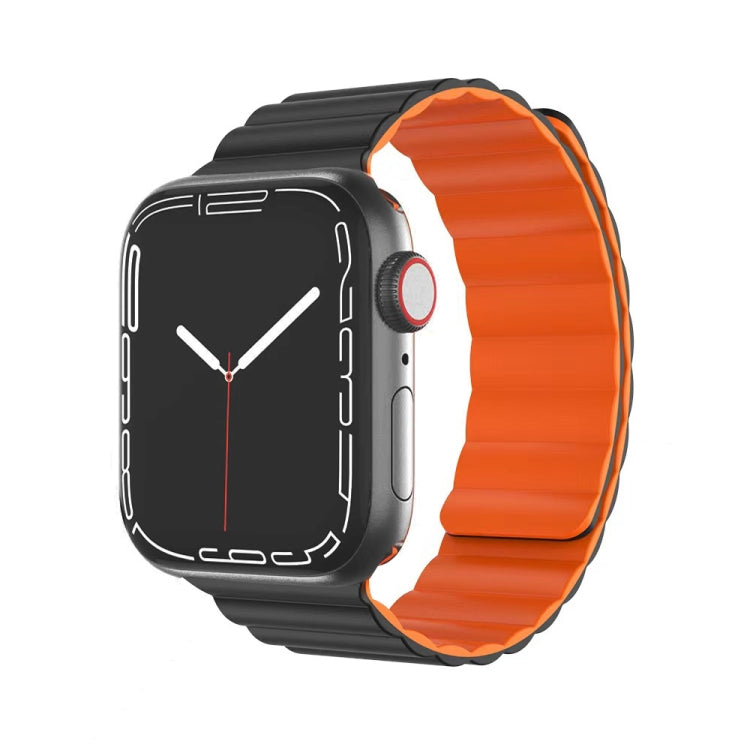 Mutural Moran Series Liquid Silicone Magnetic Strap Watchband For Apple Watch Series