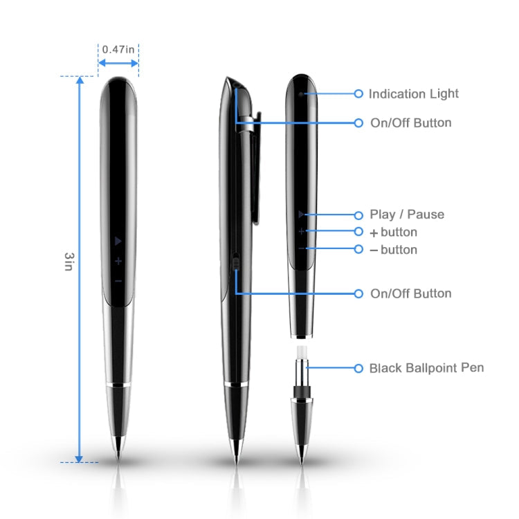 Q9 AI Intelligent High-definition Noise Reduction Conference Recording Pen Voice Control Recorder Reluova