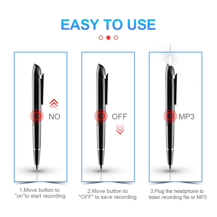 Q9 AI Intelligent High-definition Noise Reduction Conference Recording Pen Voice Control Recorder Reluova