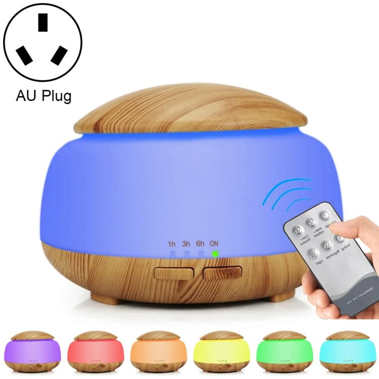 Wood Grain Humidifier Air Purifier Ultrasonic Atomization Household Aromatherapy Machine with Colorful LED Light Reluova