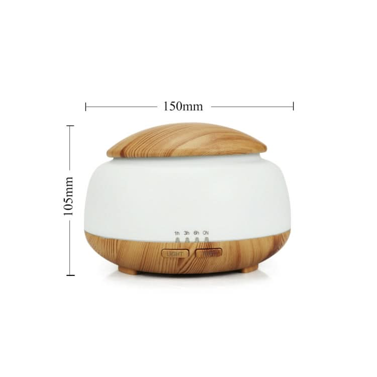 Wood Grain Humidifier Air Purifier Ultrasonic Atomization Household Aromatherapy Machine with Colorful LED Light Reluova