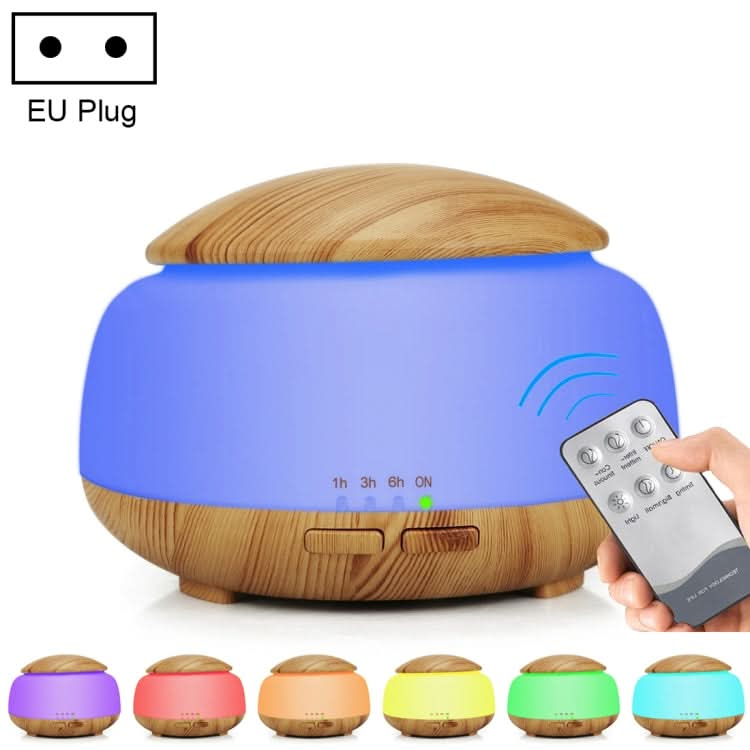 Wood Grain Humidifier Air Purifier Ultrasonic Atomization Household Aromatherapy Machine with Colorful LED Light Reluova