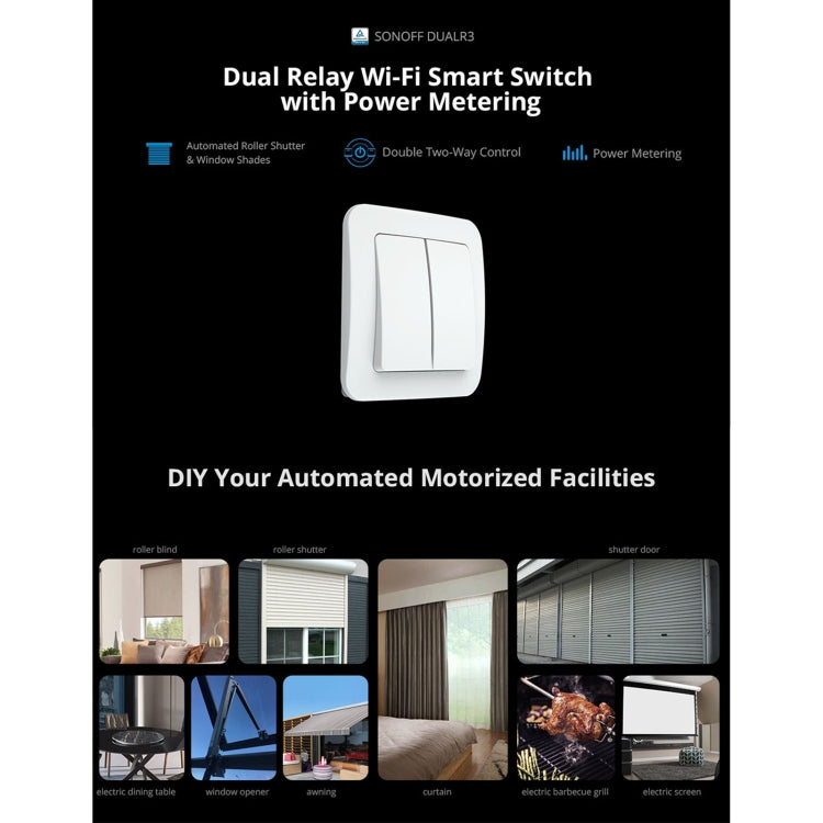 Sonoff DUALR3 Dual Ways Control WiFi Smart Switch Module My Store