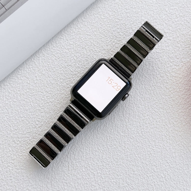 Ceramic One-bead Steel Strap Watchband For Apple Watch Series