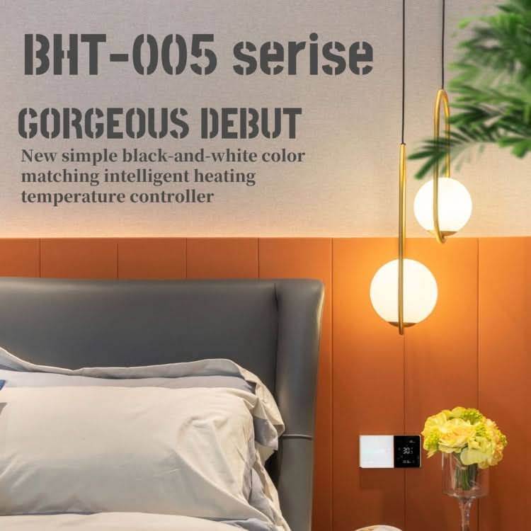 BHT-005-GBLW 220V AC 16A Smart Home Heating Thermostat for EU Box, Control Electric Heating with Only Internal Sensor & WIFI Connection My Store