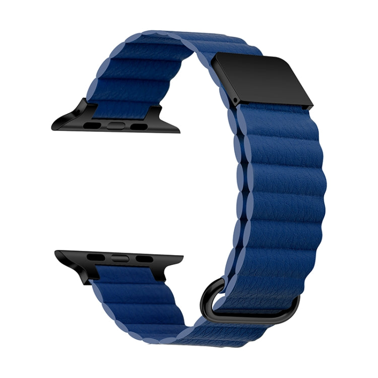 Magnetic Leather Strap Watchband For Apple Watch Series