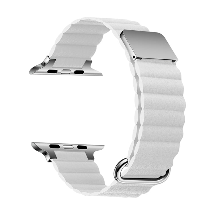 Magnetic Leather Strap Watchband For Apple Watch Series