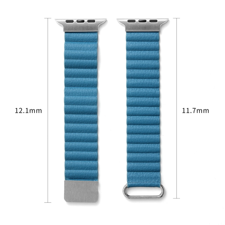 Magnetic Leather Strap Watchband For Apple Watch Series