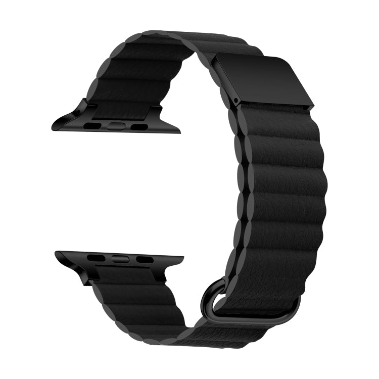 Magnetic Leather Strap Watchband For Apple Watch Series