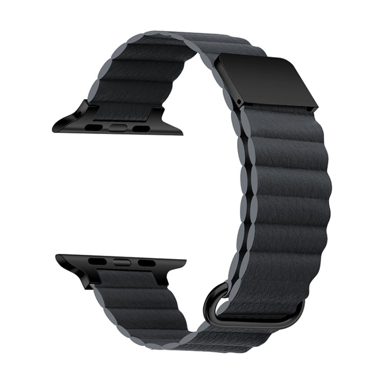 Magnetic Leather Strap Watchband For Apple Watch Series