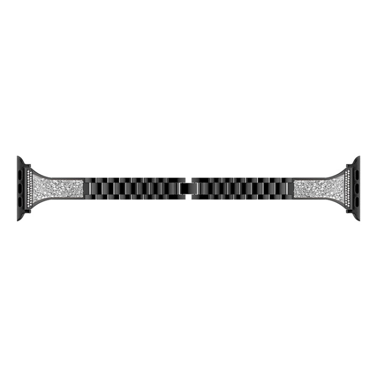 Diamond Encrusted Leather Strap Watchband For Apple Watch Series