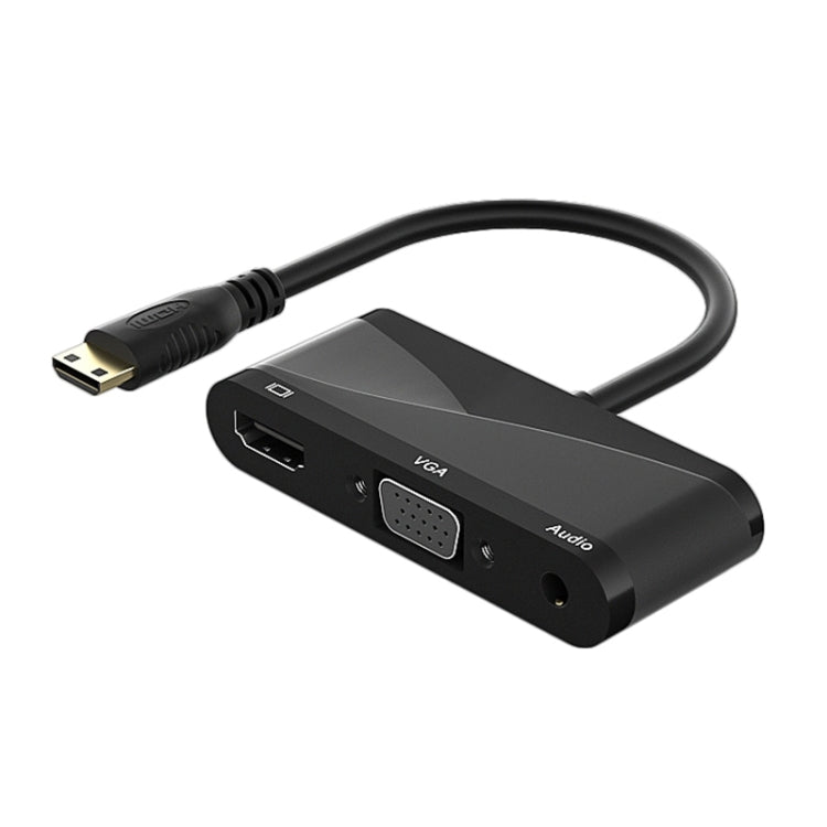 h114 3 in 1 Mini HDMI to HDMI + VGA + 3.5 Audio Converter Cable My Store