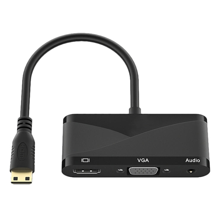 h114 3 in 1 Mini HDMI to HDMI + VGA + 3.5 Audio Converter Cable My Store