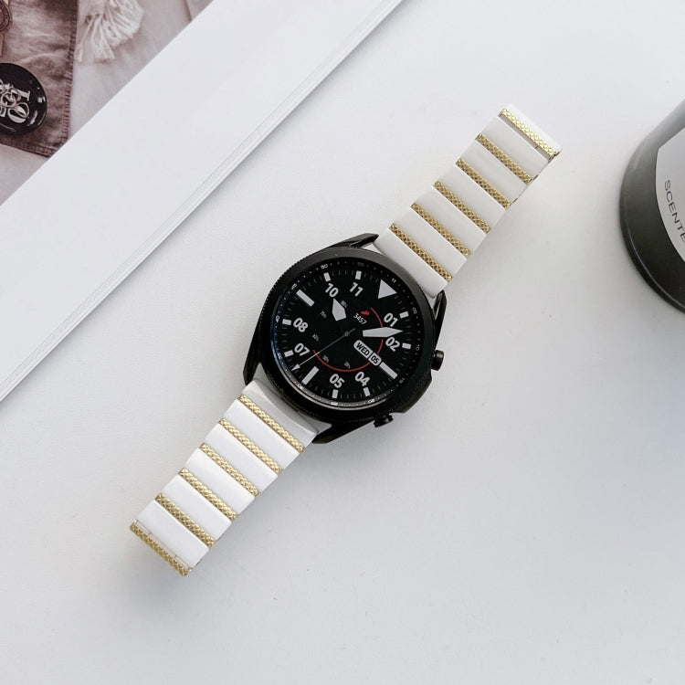 Ceramic One-bead Steel Strap Watchband