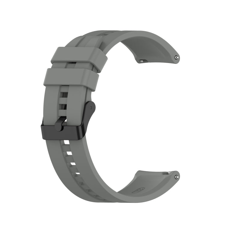 Silicone Black Buckle Watchband