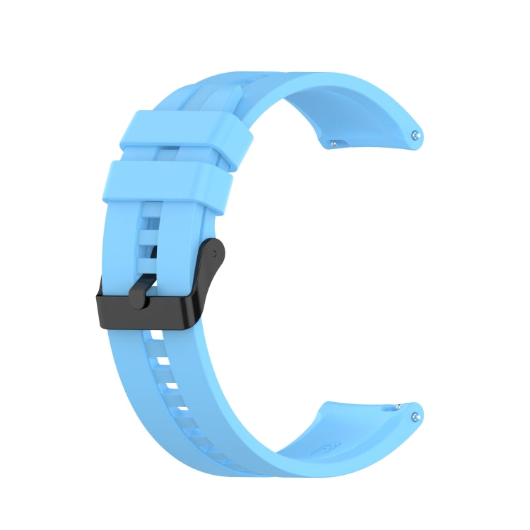 Silicone Black Buckle Watchband