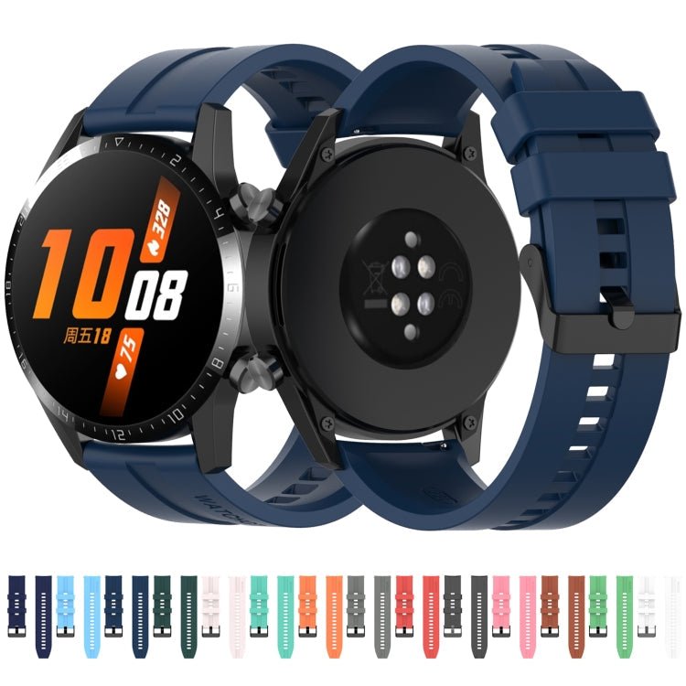 Silicone Black Buckle Watchband