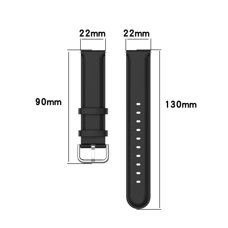 Round Tail Leather Watchband