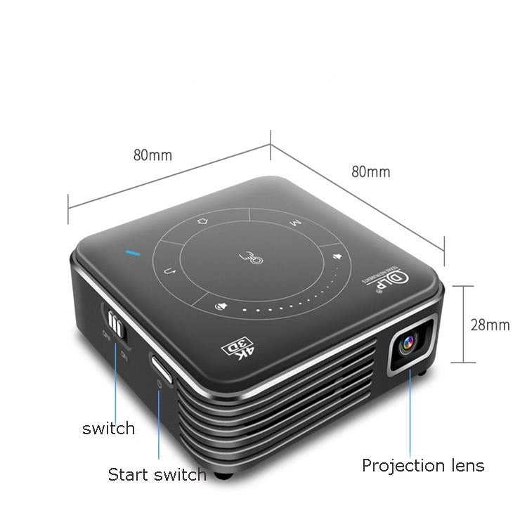 P11 854x480 DLP Smart Projector With Infrared Remote Control, Android 9.0, 4GB+32GB,