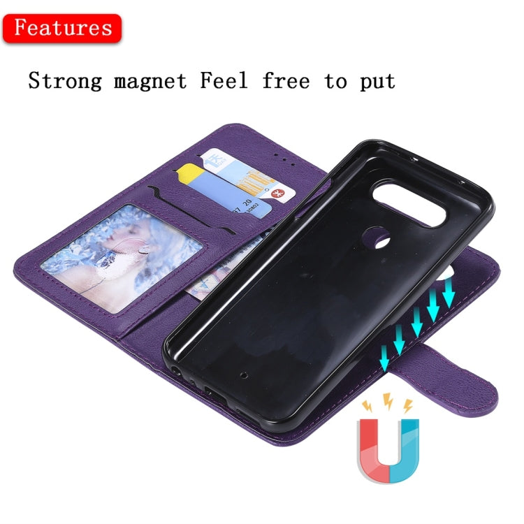 Solid Color Horizontal Flip Protective Case with Holder & Card Slots & Wallet & Photo Frame & Lanyard, Series 1