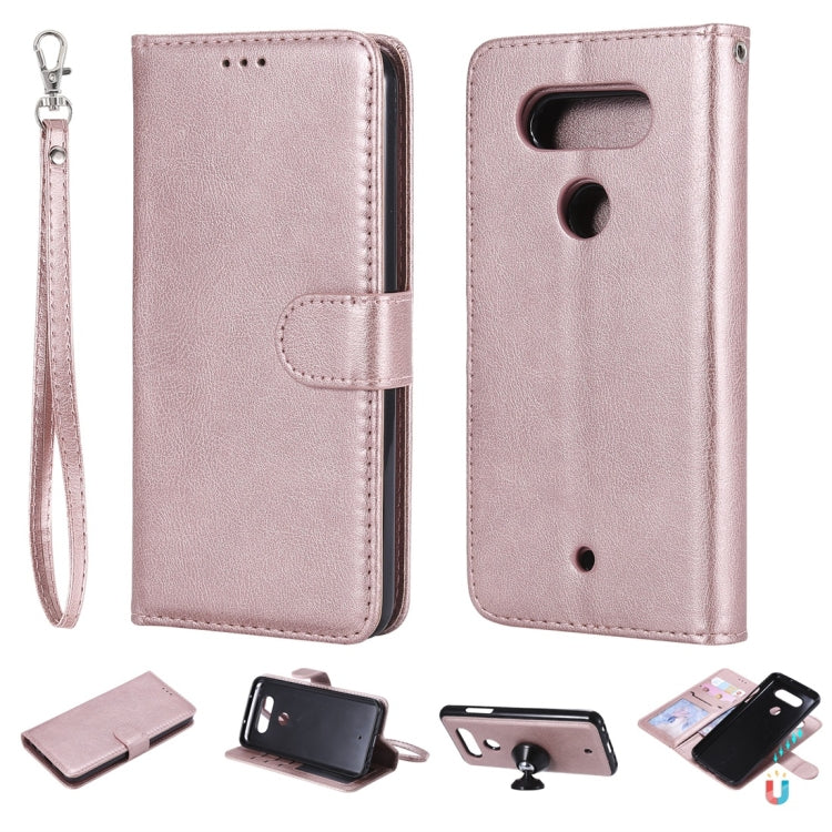 Solid Color Horizontal Flip Protective Case with Holder & Card Slots & Wallet & Photo Frame & Lanyard, Series 1