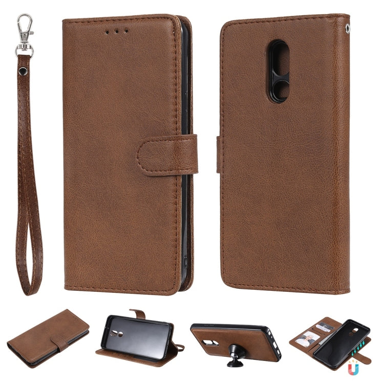 Solid Color Horizontal Flip Protective Case with Holder & Card Slots & Wallet & Photo Frame & Lanyard, Series 4