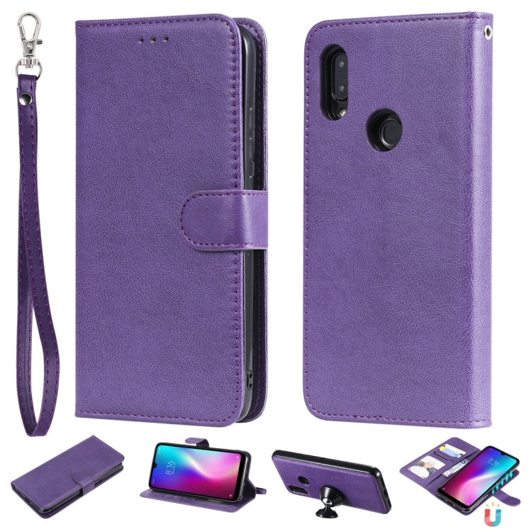 Solid Color Horizontal Flip Protective Case with Holder & Card Slots & Wallet & Photo Frame & Lanyard, Series 1