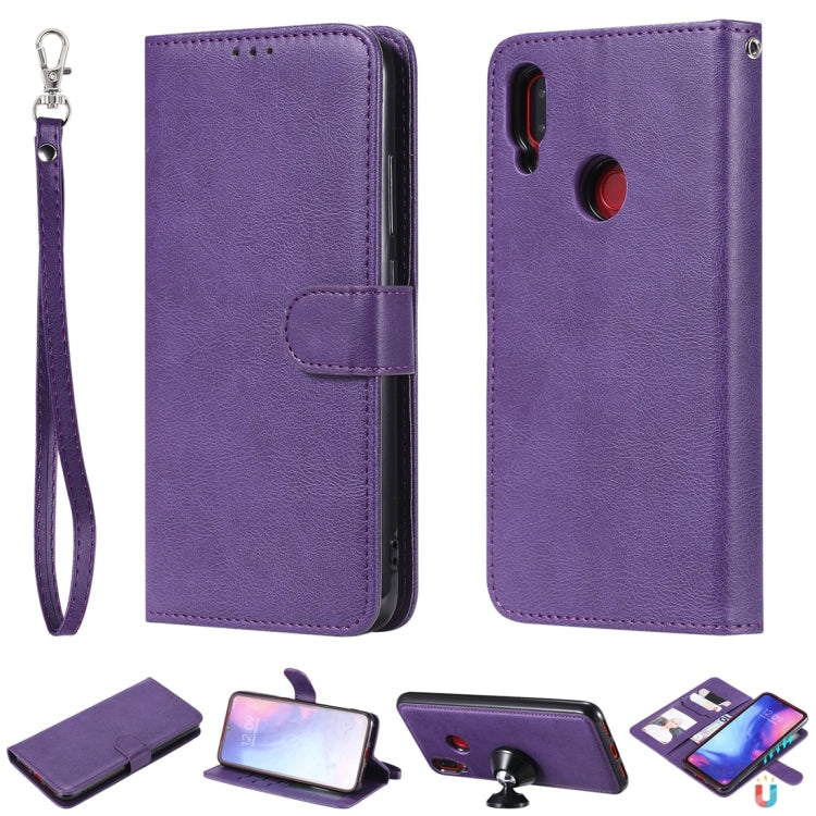 Solid Color Horizontal Flip Protective Case with Holder & Card Slots & Wallet & Photo Frame & Lanyard, Series 1