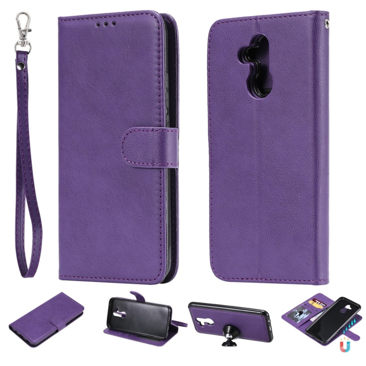 Solid Color Horizontal Flip Protective Case with Holder & Card Slots & Wallet & Photo Frame & Lanyard, Series 3