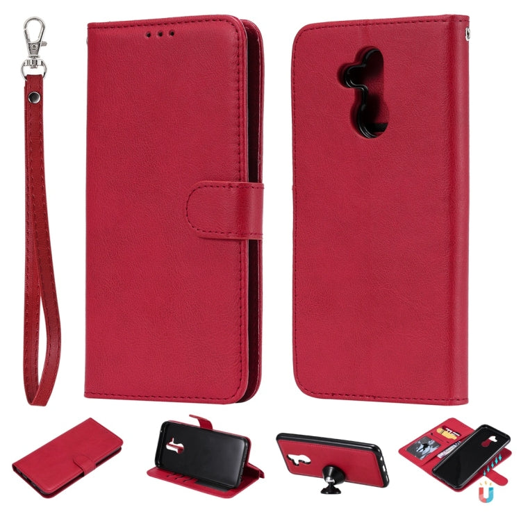 Solid Color Horizontal Flip Protective Case with Holder & Card Slots & Wallet & Photo Frame & Lanyard, Series 3