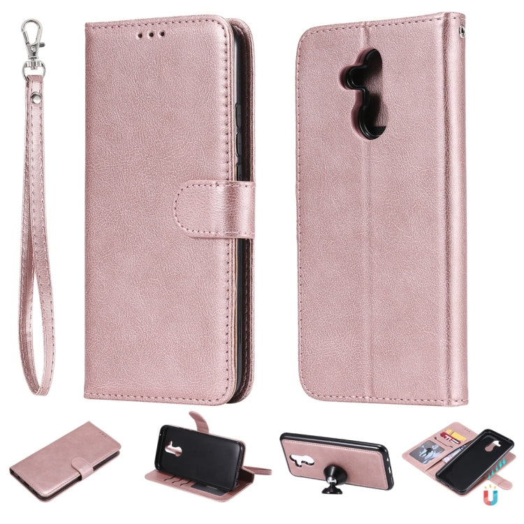 Solid Color Horizontal Flip Protective Case with Holder & Card Slots & Wallet & Photo Frame & Lanyard, Series 3