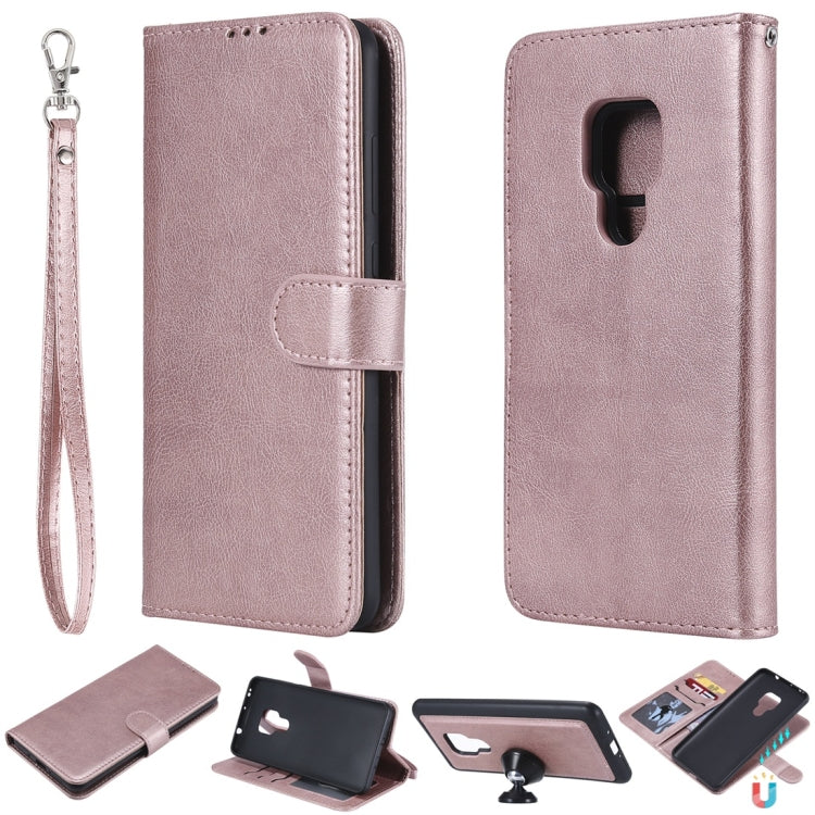 Solid Color Horizontal Flip Protective Case with Holder & Card Slots & Wallet & Photo Frame & Lanyard, Series 2