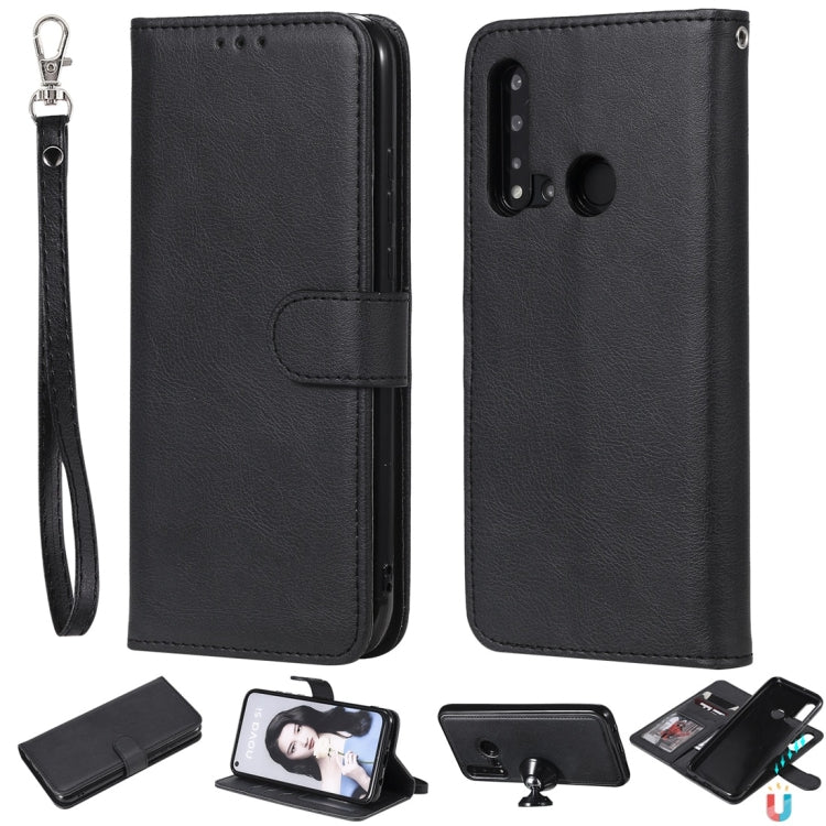 Solid Color Horizontal Flip Protective Case with Holder & Card Slots & Wallet & Photo Frame & Lanyard, Series 4