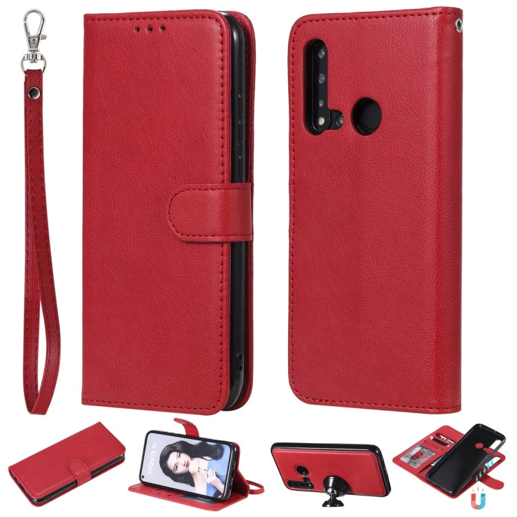 Solid Color Horizontal Flip Protective Case with Holder & Card Slots & Wallet & Photo Frame & Lanyard, Series 4