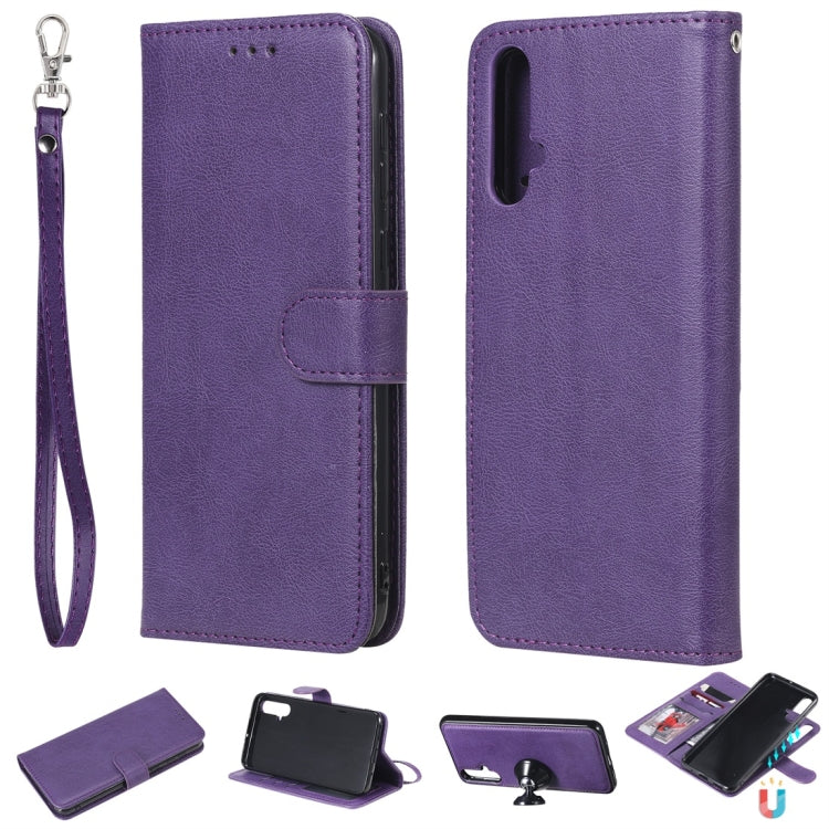 Solid Color Horizontal Flip Protective Case with Holder & Card Slots & Wallet & Photo Frame & Lanyard, Series 3