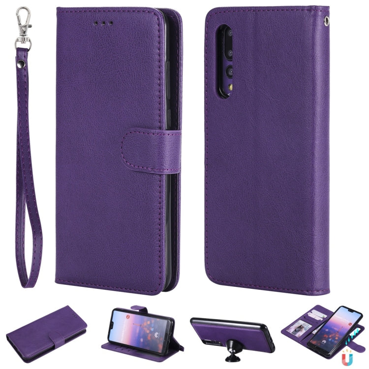 Solid Color Horizontal Flip Protective Case with Holder & Card Slots & Wallet & Photo Frame & Lanyard, Series 4