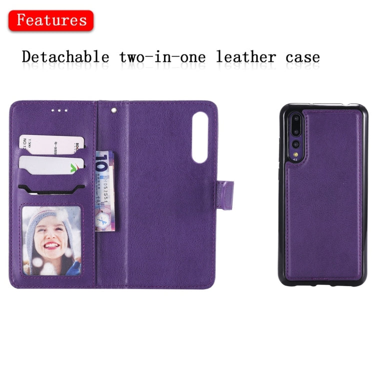 Solid Color Horizontal Flip Protective Case with Holder & Card Slots & Wallet & Photo Frame & Lanyard, Series 4